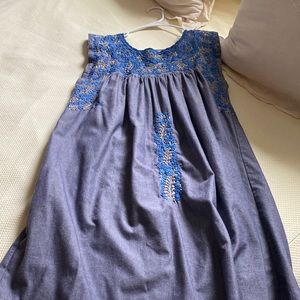 Mi Golondrina chambray dress